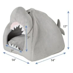 Frisco Novelty Shark Covered Cat & Dog Bed -Cozy Paws 165339 PT3. AC SS1800 V1627580569