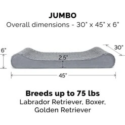 FurHaven Ultra Plush Luxe Lounger Orthopedic Cat & Dog Bed With Removable Cover -Cozy Paws 172406 PT4. AC SS1800 V1625264293