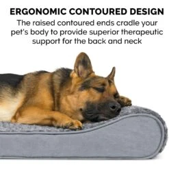 FurHaven Ultra Plush Luxe Lounger Orthopedic Cat & Dog Bed With Removable Cover -Cozy Paws 172406 PT7. AC SS1800 V1625262767