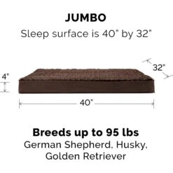 FurHaven Ultra Plush Deluxe Cooling Gel Pillow Dog Bed With Removable Cover -Cozy Paws 173191 PT4. AC SS1800 V1669411316