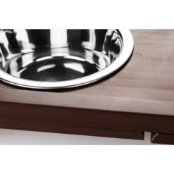 New Age Pet EcoFLEX Elevated Double Diner Dog Bowl -Cozy Paws 175296 PT3. AC SS1800 V1598653604