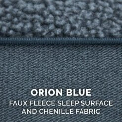 FurHaven Faux Fleece Orthopedic Bolster Cat & Dog Bed With Removable Cover -Cozy Paws 178112 PT8. AC SS1800 V1669921691