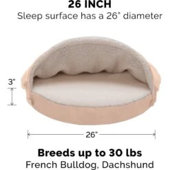 FurHaven Faux Sheepskin Snuggery Gel Top Cat & Dog Bed With Removable Cover -Cozy Paws 178805 PT4. AC SS1800 V1617152203