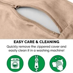 FurHaven Faux Sheepskin Snuggery Gel Top Cat & Dog Bed With Removable Cover -Cozy Paws 178805 PT7. AC SS1800 V1617153703