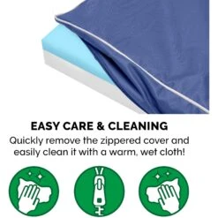 FurHaven Indoor/Outdoor Solid Cooling Gel Cat & Dog Bed With Removable Cover -Cozy Paws 178852 PT7. AC SS1800 V1603341401