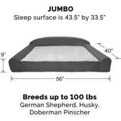 FurHaven Luxury Edition Orthopedic Bolster Cat & Dog Bed With Removable Cover -Cozy Paws 178891 PT4. AC SS1800 V1597086084