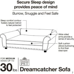 Enchanted Home Pet Dreamcatcher Sofa Cat & Dog Bed With Removable Cover, Caramel, Medium -Cozy Paws 180294 PT8. AC SS1800 V1563226072