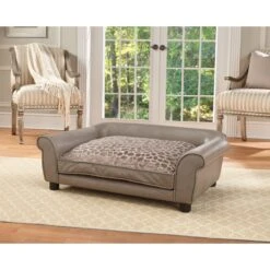Enchanted Home Pet Rockwell Sofa Dog Bed With Removable Cover, Large, Pewter -Cozy Paws 180298 PT1. AC SS1800 V1563226352
