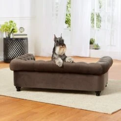 Enchanted Home Pet Wentworth Sofa Dog Bed With Removable Cover, Large, Charcoal Grey -Cozy Paws 180300 PT2. AC SS1800 V1563226411
