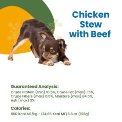 Almo Nature HQS Complete Chicken Stew With Beef Canned Dog Food -Cozy Paws 182877 PT4. AC SS1800 V1632848483