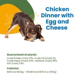 Almo Nature HQS Complete Chicken Dinner With Cheese & Egg Canned Dog Food -Cozy Paws 182883 PT4. AC SS1800 V1639539985