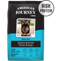 American Journey Large Breed Puppy Salmon & Sweet Potato Recipe Grain-Free Dry Dog Food, 24-lb Bag