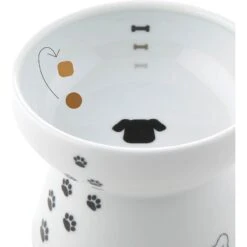 Necoichi Ceramic Elevated Dog Food Bowl, 1.5-cup -Cozy Paws 183507 PT4. AC SS1800 V1627495599