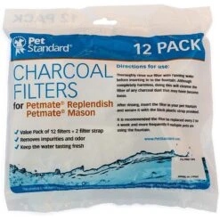 Pet Standard Charcoal Filters For PetMate Replendish, 12 Count -Cozy Paws 183716 PT1. AC SS1800 V1565881932