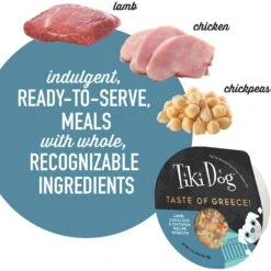 Tiki Dog Taste Of Greece Lamb, Couscous & Chickpea Recipe In Broth Wet Dog Food, 3-oz Cup, Case Of 4 -Cozy Paws 186331 PT4. AC SS1800 V1631197298
