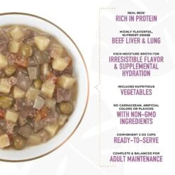 Tiki Dog Taste Of France Beef, Potatoes & Burgundy Recipe In Broth Grain-Free Wet Dog Food, 3-oz Cup, Case Of 4 -Cozy Paws 186335 PT3. AC SS1800 V1631197341