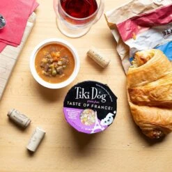 Tiki Dog Taste Of France Beef, Potatoes & Burgundy Recipe In Broth Grain-Free Wet Dog Food, 3-oz Cup, Case Of 4 -Cozy Paws 186335 PT6. AC SS1800 V1576623229