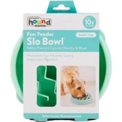 Outward Hound Non-Skid Plastic Slow Feeder Dog Bowl -Cozy Paws 190603 PT6. AC SS1800 V1694439693