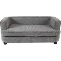 La-Z-Boy Bartlett Furniture Sofa Dog Bed, Pewter -Cozy Paws 192834 PT1. AC SS1800 V1591650359