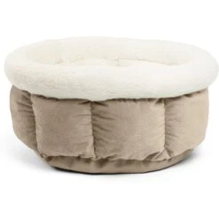 Best Friends By Sheri Cuddle Cup Cuddler Bolster Cat & Dog Bed -Cozy Paws 193279 PT1. AC SS1800 V1631689628