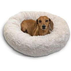 Best Friends By Sheri Calming Lux Fur Donut Cuddler Bolster Cat & Dog Bed -Cozy Paws 193297 PT1. AC SS1800 V1695673367