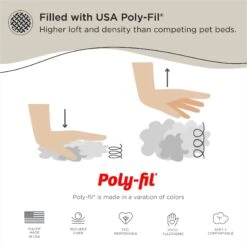 Best Friends By Sheri Calming Lux Fur Donut Cuddler Bolster Cat & Dog Bed -Cozy Paws 193297 PT2. AC SS1800 V1689792659