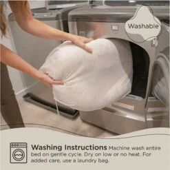 Best Friends By Sheri Calming Lux Fur Donut Cuddler Bolster Cat & Dog Bed -Cozy Paws 193297 PT5. AC SS1800 V1689789839