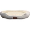 American Kennel Club AKC Chevron Bolster Cat & Dog Bed -Cozy Paws 194154 MAIN. AC SS1800 V1567128388