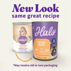 Halo Holistic Chicken Recipe Senior Canned Dog Food -Cozy Paws 194491 PT1. AC SS1800 V1695306467