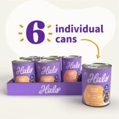 Halo Holistic Chicken Recipe Senior Canned Dog Food -Cozy Paws 194491 PT2. AC SS1800 V1695306523