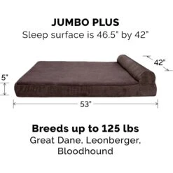 FurHaven Chaise Lounge Orthopedic Cat & Dog Bed With Removable Cover -Cozy Paws 198871 PT3. AC SS1800 V1585665718