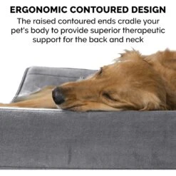 FurHaven Microvelvet Luxe Lounger Memory Foam Dog Bed With Removable Cover -Cozy Paws 198892 PT7. AC SS1800 V1627002414