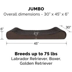 FurHaven Ultra Plush Luxe Lounger Cooling Gel Dog Bed With Removable Cover -Cozy Paws 198957 PT4. AC SS1800 V1627609274