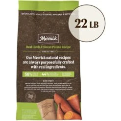 Merrick Grain-Free Dry Dog Food Real Lamb & Sweet Potato Recipe -Cozy Paws 200589 PT2. AC SS1800 V1670434242