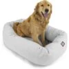 Majestic Pet Palette Heathered Bagel Bolster Dog Bed -Cozy Paws 201328 MAIN. AC SS1800 V1585763809