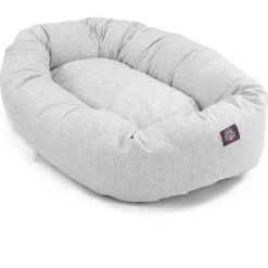 Majestic Pet Palette Heathered Bagel Bolster Dog Bed -Cozy Paws 201328 PT2. AC SS1800 V1585763809