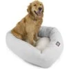 Majestic Pet Palette Heathered Sherpa Bagel Bolster Dog Bed -Cozy Paws 201348 MAIN. AC SS1800 V1585763478