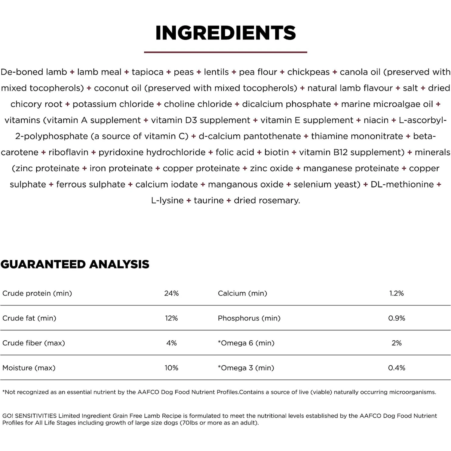 Go! Solutions Sensitivities Limited Ingredient Lamb Grain-Free Dry Dog Food 6 Go! Solutions Sensitivities Limited Ingredient Lamb Grain-Free Dry Dog Food - Image 4