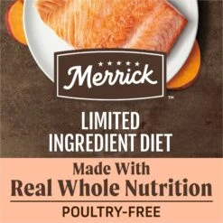 Merrick Limited Ingredient Diet Real Salmon & Brown Rice Recipe With Healthy Grains Dry Dog Food -Cozy Paws 203106 PT4. AC SS1800 V1631610416