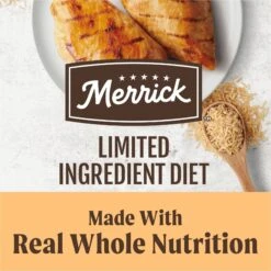 Merrick Limited Ingredient Diet Dry Dog Food Real Chicken & Brown Rice Recipe With Healthy Grains -Cozy Paws 203110 PT4. AC SS1800 V1631603230