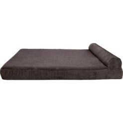 FurHaven Chaise Lounge Memory Top Cat & Dog Bed With Removable Cover -Cozy Paws 206599 PT2. AC SS1800 V1585666367