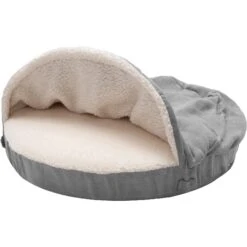 FurHaven Faux Sheepskin Snuggery Orthopedic Cat & Dog Bed With Removable Cover -Cozy Paws 206669 PT2. AC SS1800 V1627614714