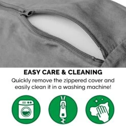 FurHaven Faux Sheepskin Snuggery Orthopedic Cat & Dog Bed With Removable Cover -Cozy Paws 206669 PT7. AC SS1800 V1627614412