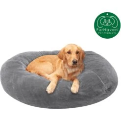 FurHaven Plush Ball Pillow Dog Bed With Removable Cover -Cozy Paws 206757 PT3. AC SS1800 V1617151029