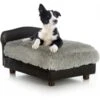 Club Nine Pets Modern Sofa Cat & Dog Bed, Black
