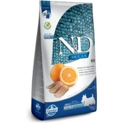 Farmina N&D Ocean Herring & Orange Recipe Adult Mini Dry Dog Food, 15.4-lb Bag