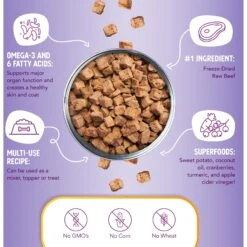 Health Extension Super Bites Beef Recipe Freeze-Dried Raw Dog Food Mixer -Cozy Paws 209695 PT3. AC SS1800 V1700515629