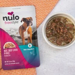 Nulo FreeStyle Beef, Beef Liver, & Kale In Broth Dog Food Topper -Cozy Paws 209727 PT7. AC SS1800 V1666733376