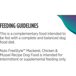 Nulo FreeStyle Mackerel, Chicken, & Mussel In Broth Dog Food Topper -Cozy Paws 209735 PT6. AC SS1800 V1666734237
