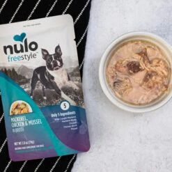 Nulo FreeStyle Mackerel, Chicken, & Mussel In Broth Dog Food Topper -Cozy Paws 209735 PT7. AC SS1800 V1666733616
